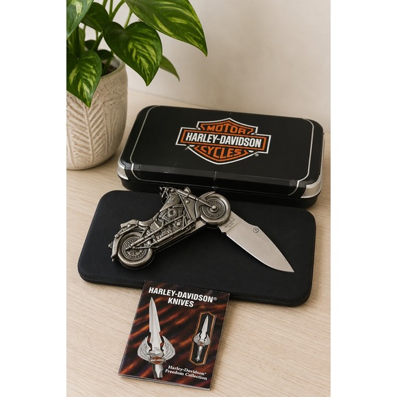 Harley-Davidson Other - Vintage Harley-Davidson Folding Knife Limited Edition Gift Box Moto Bikercore